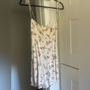 Reformation floral mini dress size 10